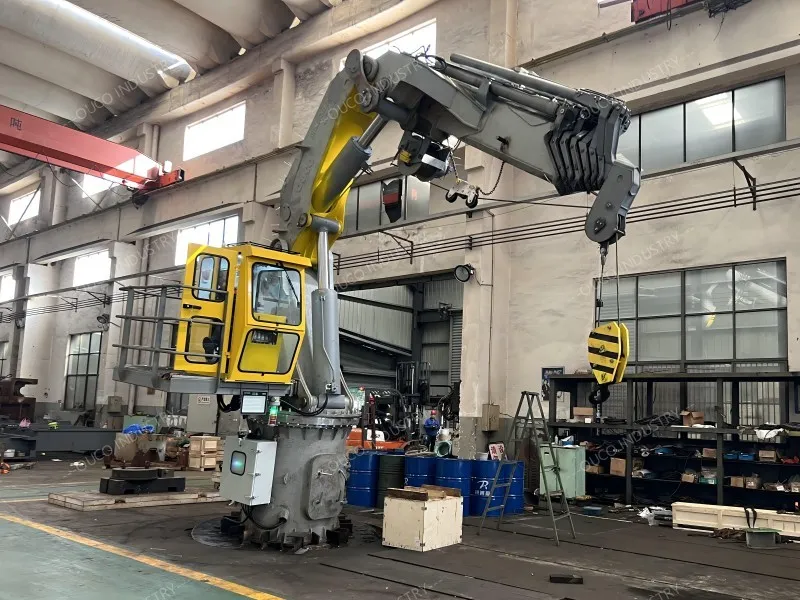 0.9T@21.6M Knuckle Telescopic Boom Marine Crane (2)