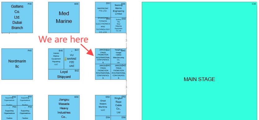 Location of OUCO booth