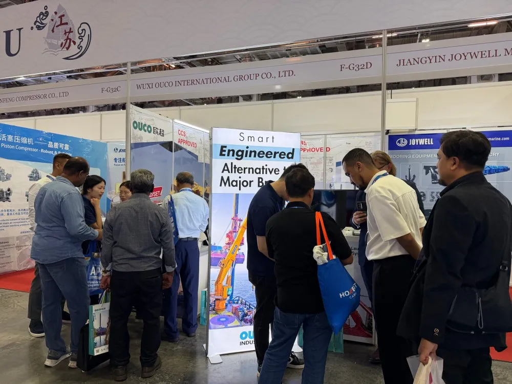 Crowd gathered in front of our booth