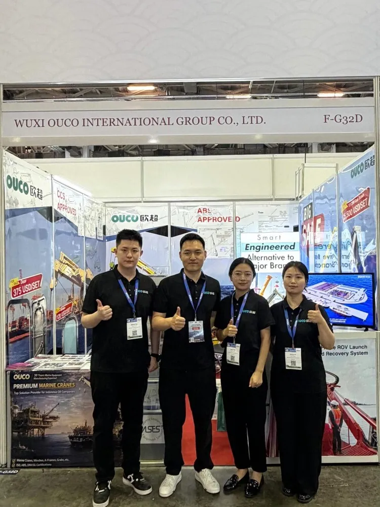 Team members took a group photo in front of our booth.