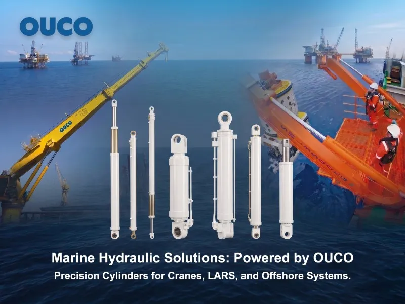 OUCO custom hydraulic cylinders for the marine and offshore sector