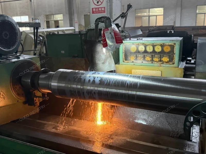 Precision grinding for hydraulic piston rods