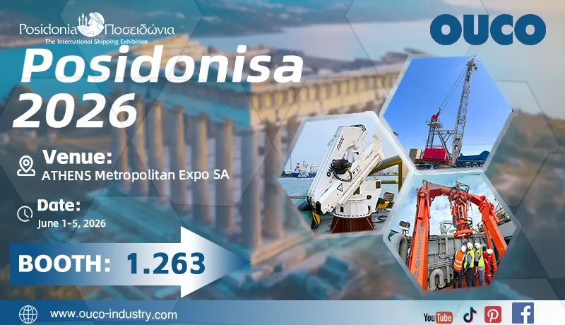 OUCO 2026 Greece Posidonia Exhibition Poster