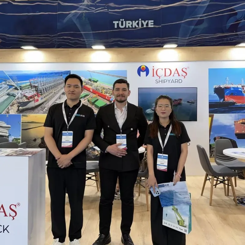 OUCO team visiting Icdas Shipyard booth