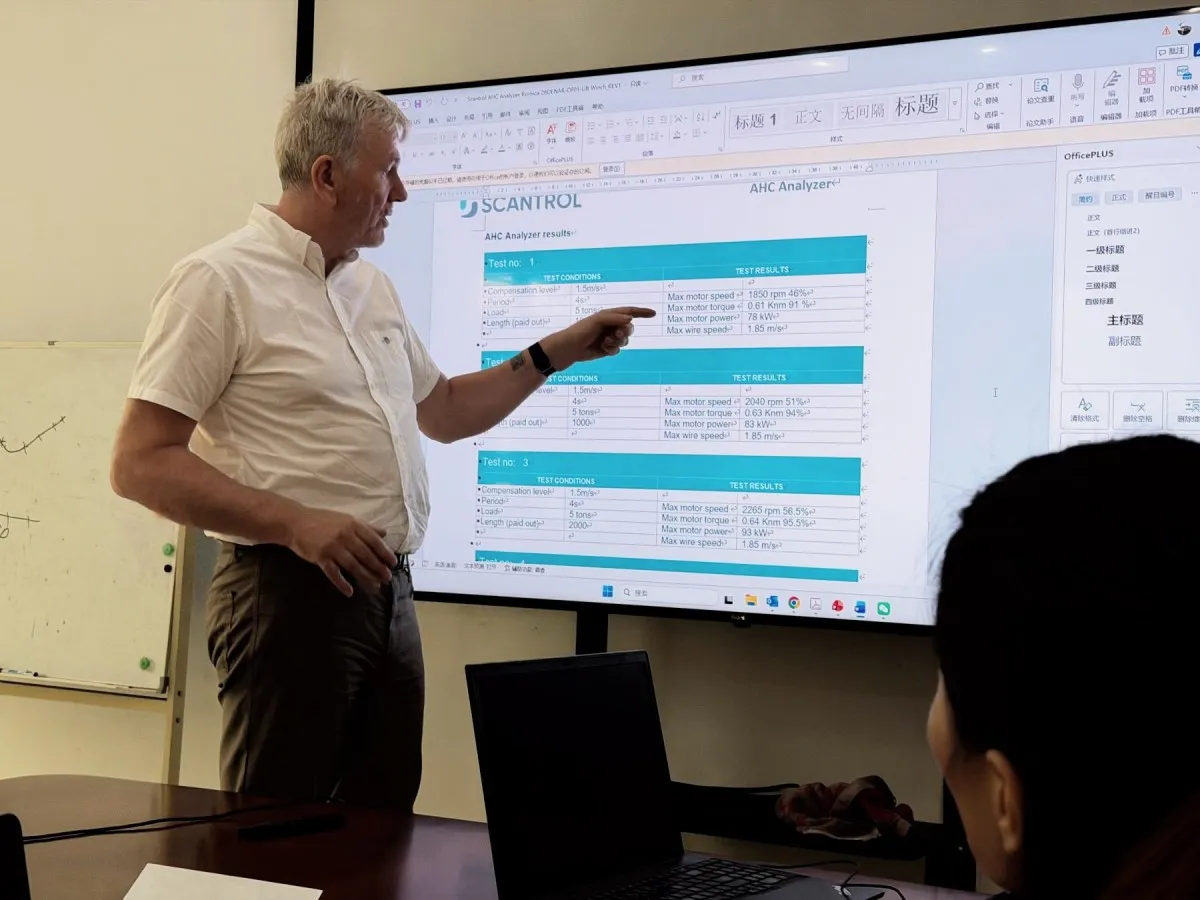Scantrol CEO presenting AHC system technology