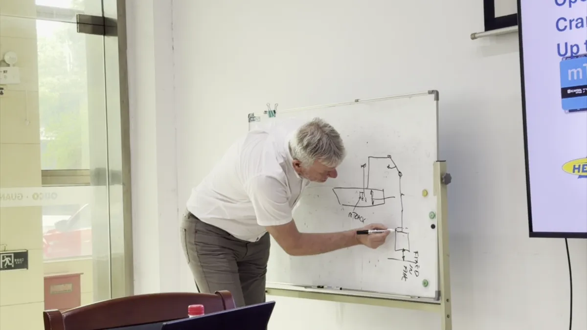 Scantrol technical expert explaining AHC diagram