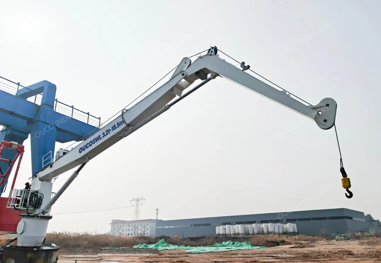 OUCO-3.2T18.5M knuckle boom Cable Layer Crane