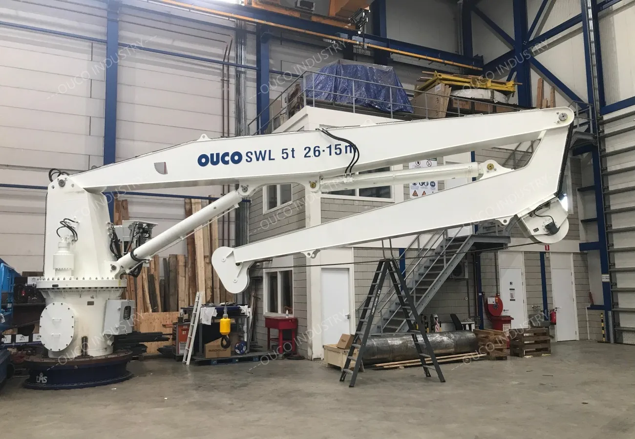 OUCO 5T15M-knuckle boom crane